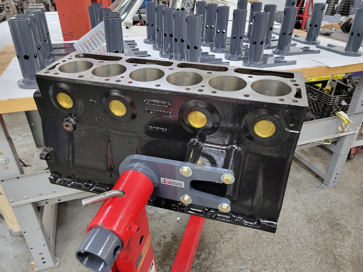 Sidewinder engine stand adapter for TR250/TR5/TR6/GT6.