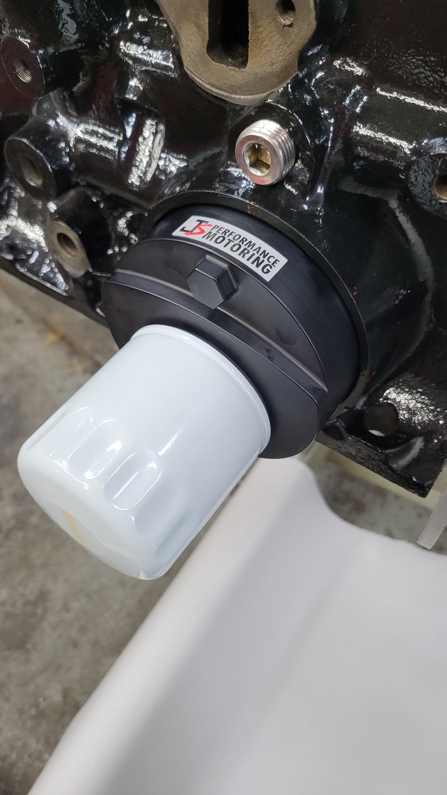JSPM Spin-on Oil Filter Adapter for Triumph GT6/TR250/TR6 (no oil cooler)