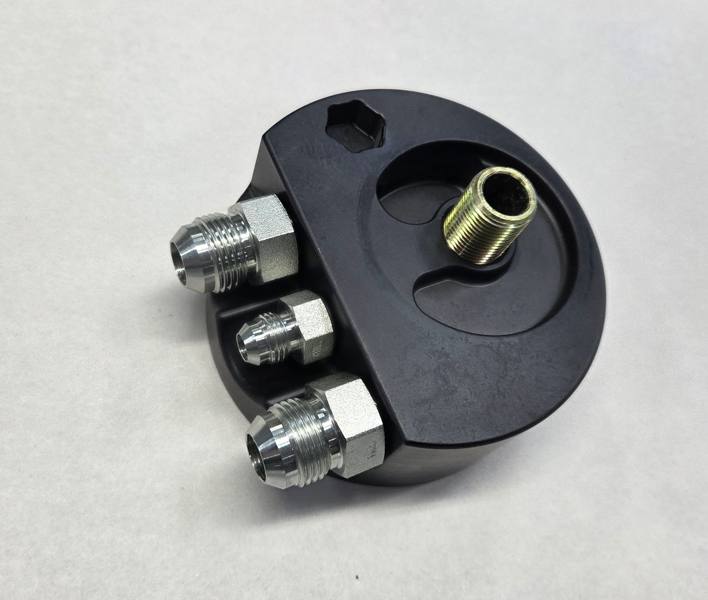 JSPM Spin-on Oil Filter Adapter for Triumph GT6/TR250/TR6 WITH oil cooler
