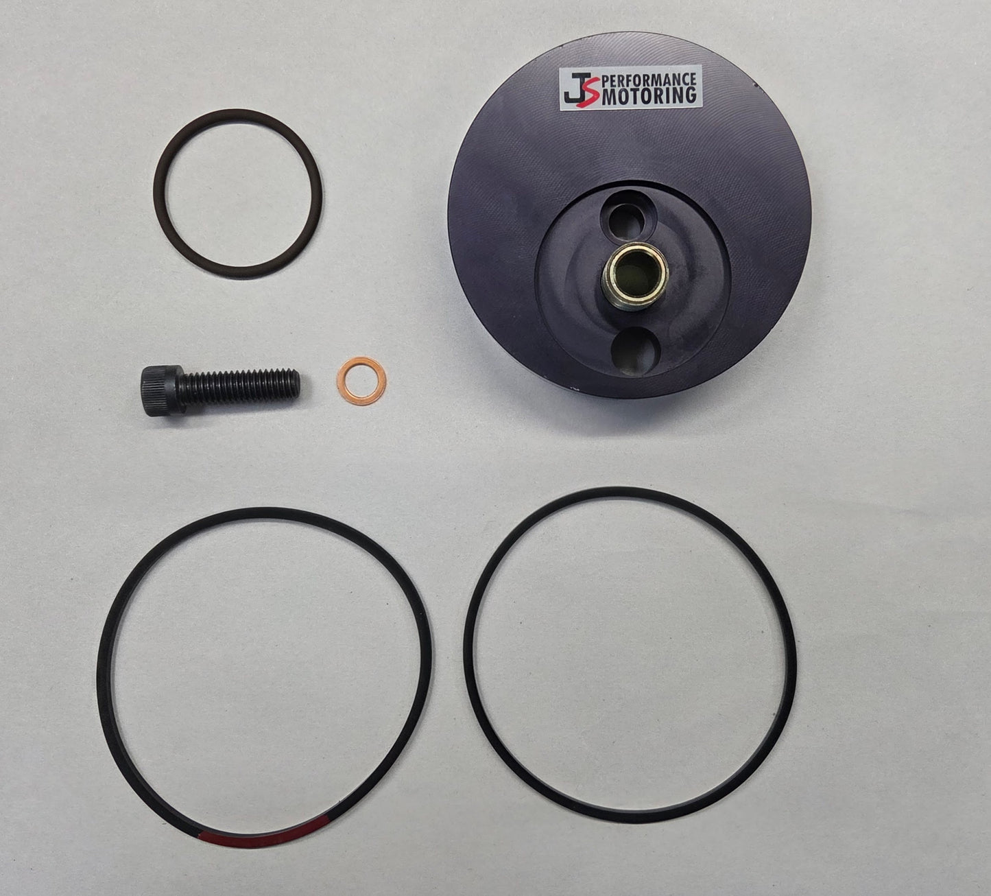 JSPM Spin-on Oil Filter Adapter for Triumph GT6/TR250/TR6 (no oil cooler)  UPDATED DESIGN