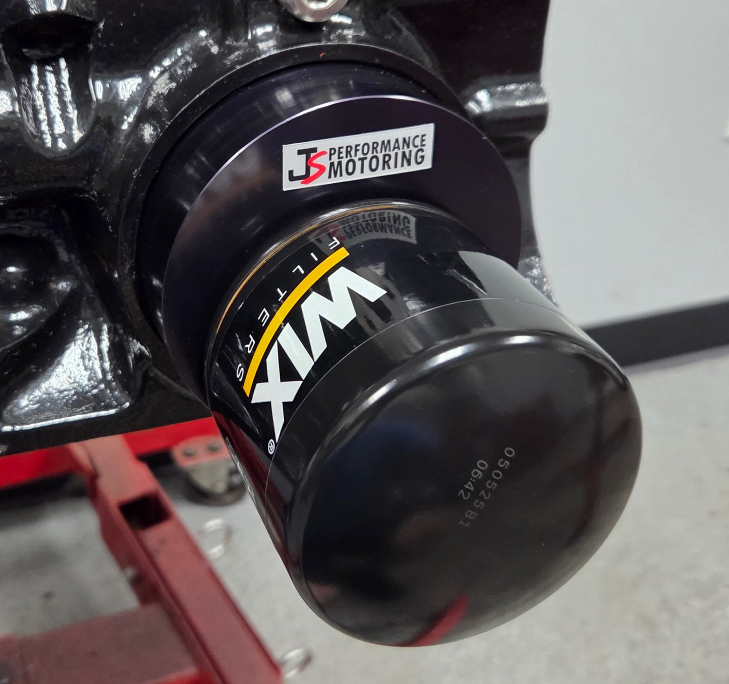 JSPM Spin-on Oil Filter Adapter for Triumph GT6/TR250/TR6 (no oil cooler)  UPDATED DESIGN