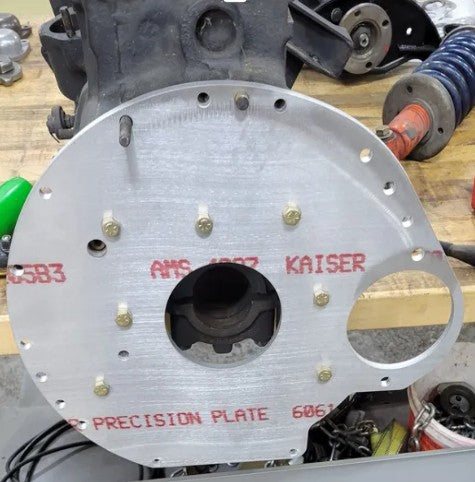 Spitfire rear engine plate, for TR6 gearbox conversion